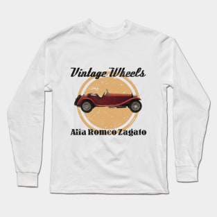 Vintage Wheels: Alfa Romeo Long Sleeve T-Shirt